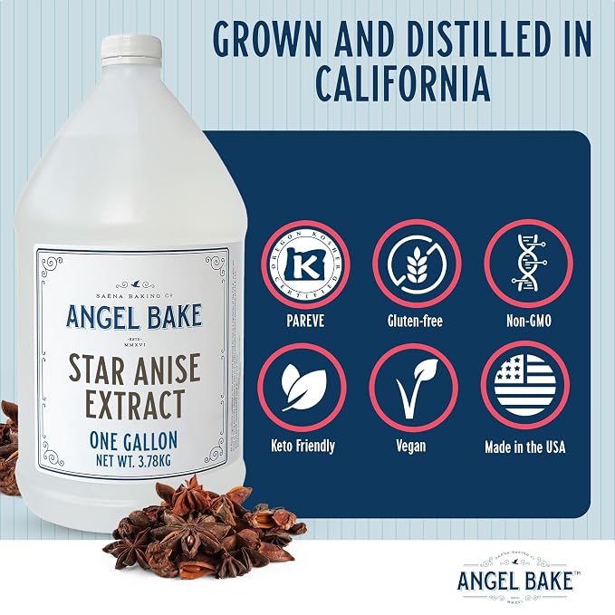 Angel Bake Pure Star Anise Extract, 1 Gallon