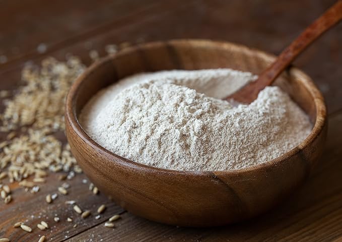 Food to Live Organic White Rye Flour, 1 Pound - Non-GMO, Unbleached, Light, Medium Protein, Vegan, Kosher, Finely Milled Berries, Great for Baking Cookies, Muffins, Bread, and Sourdough