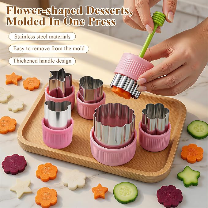 Supkiir 33 Pcs Macaron Silicone Baking Mats Kit, 2 Sheet Nonstick Macaroon Mat Silicone, 2 Piping Pastry Bag, 14 Piping Tip, 2 Coupler, 5 Scraper Set, 1 Egg Beater, 6 Embossing-Molds Macaron