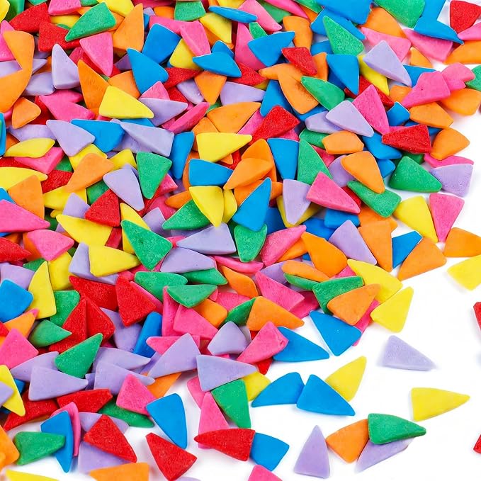 Rainbow Sprinkles for Baking, Triangular Flag Sprinkles, Edible Birthday Sprinkles for Cake decorating, Cookies, Ice Cream and Macaron Toppings