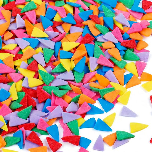 Rainbow Sprinkles for Baking, Triangular Flag Sprinkles, Edible Birthday Sprinkles for Cake decorating, Cookies, Ice Cream and Macaron Toppings