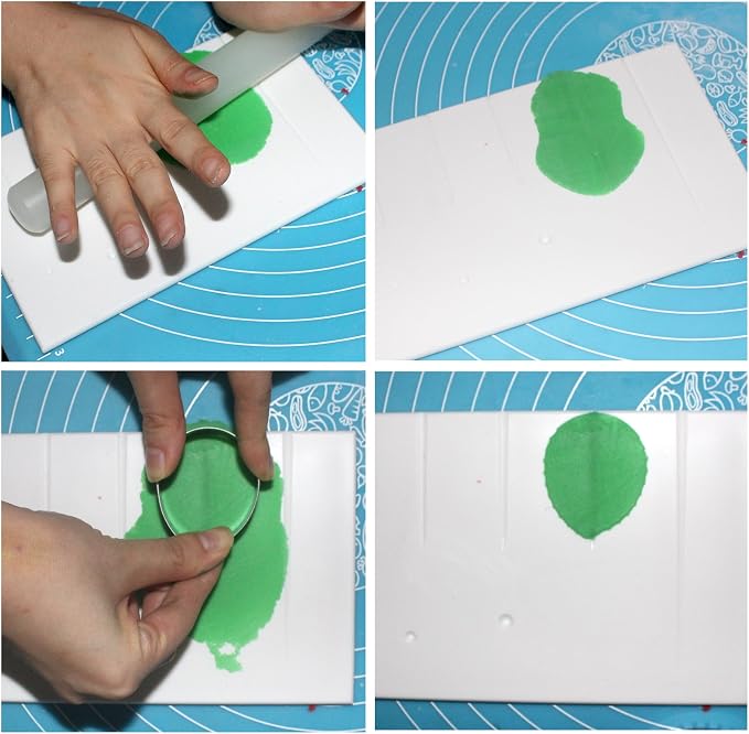 FUNSHOWCASE Fondant Gumpaste Flower Modelling Board Celboard for Veining and Stem