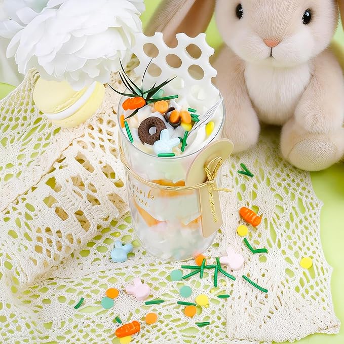 Easter Sprinkles for Cake Decorating - Edible Bunny, Carrot, Confetti, Jimmy & Pearl Sprinkles Mix for Spring Baking, Cupcakes, Cookies & Easter Egg Hunt Treats (130g/4.58oz)