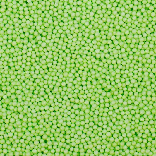 Green Nonpareils Sprinkles - 2mm Edible Mini Pearl Sprinkles for Cake Decorating, Cupcake, Cookie, Baking, Donuts, Ice Cream Toppings, Wedding Party Supplies 130g/4.58oz
