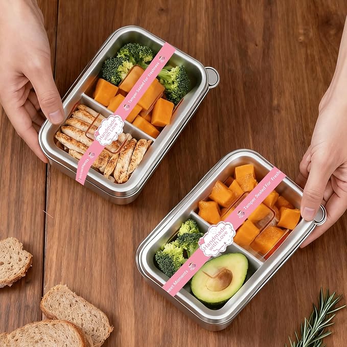 Food Retail Package Seal Stickers 9x1 Inch Safe Secure Tamper Evident Lids Stickers 250 Pcs Tamper Resistant Stickers,Baking Gift Box Sticker for Handmade Baking Craft Arts,Hand Made Sticker