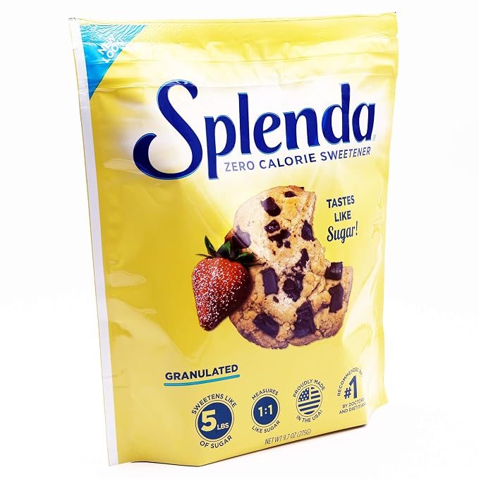 SPLENDA Zero Calorie Sweetener, Granulated Sugar Substitute, 9.7 Oz, (Pack of 4)