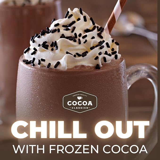 Cocoa Classics Mint Cocoa Mix, Hot or Iced, 1.25oz, 36 Pack | Mint cocoa mix with cool, refreshing flavor and chocolate notes; just add water for hot or iced cocoa with refreshing taste