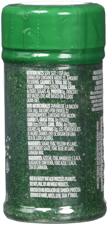 Sugar Sprinkles 3.25oz-Dark Green
