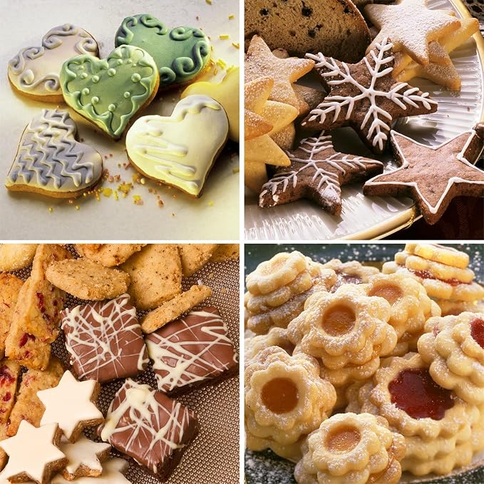 30Pcs Small Cookie Cutter Set with Box, Stainless Steel Fruit Veggie Polymer Clay Cutters Tools for Kids, Geometric Biscuit Mini Cookie Cutters Mold for Cake, Biscuit, Fruit Decorations and So on