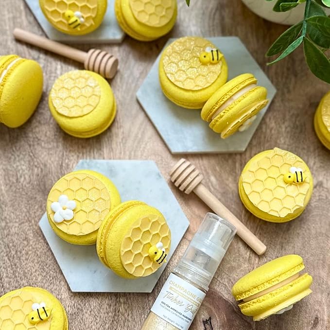 32 Icing Bees & Daisies | Edible Royal Icing Decorations | Bee Sprinkles | Simply Sucré