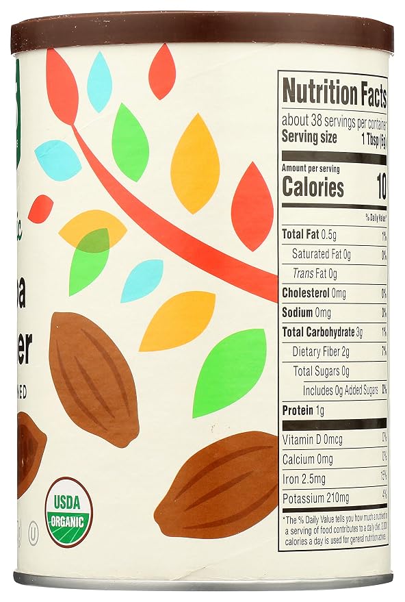 365 by Whole Foods Market, Organic Cocoa Powder, Unsweetened, 8 Ounce