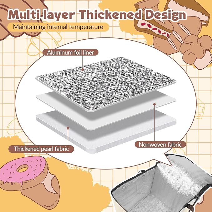 Fenteer Dough Proofer, 30L Foldable Sourdough Warmer with Heating Pad, 9-Level Temperature Control for Bread and Yogurt Making