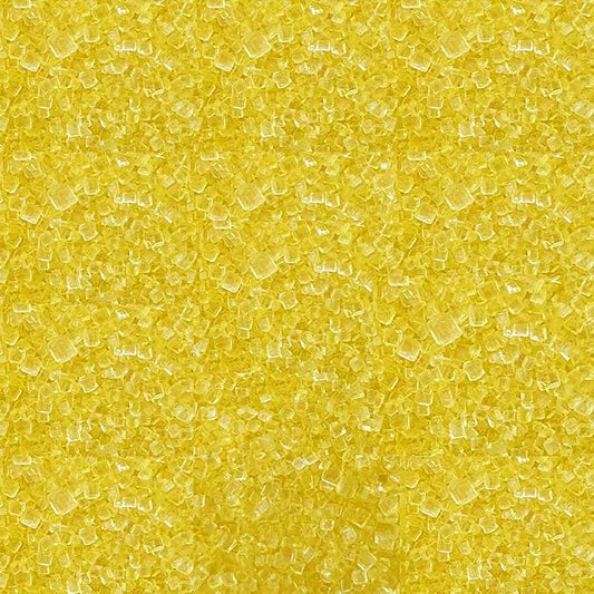 Senchanting Yellow Sanding Sugar Sprinkles, Edible Crystal Yellow Sanding Candy Sugar for Cake Decorating Wedding Party Baking Cupcake Cookie Ice Cream Decoration Supplies 90g/3.2oz