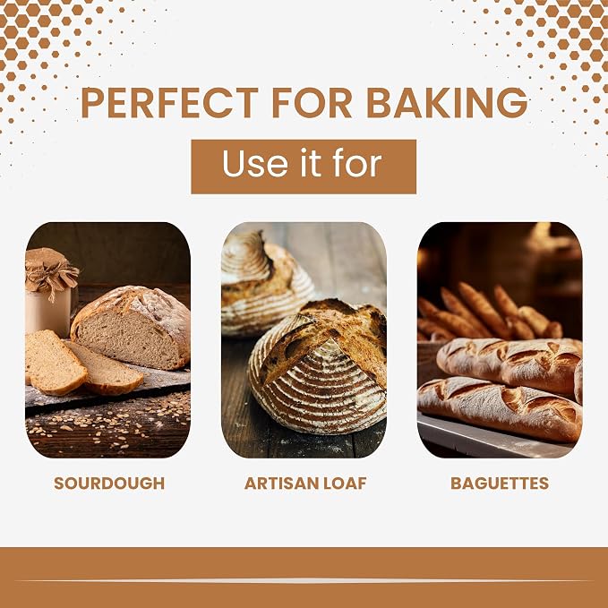Gadgetime USA - Bread Lame with 10 Stainless Steel Blades - Sourdough Bread Scoring Tool - Artisan Cutter - Wooden Handle Baking Tools - With Leather Protector Cover