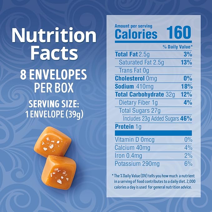 Swiss Miss Salted Caramel Flavored Hot Cocoa Mix, Hot Cocoa Bar Supplies, 1.38 oz., 8-Count Envelopes (Pack of 12)
