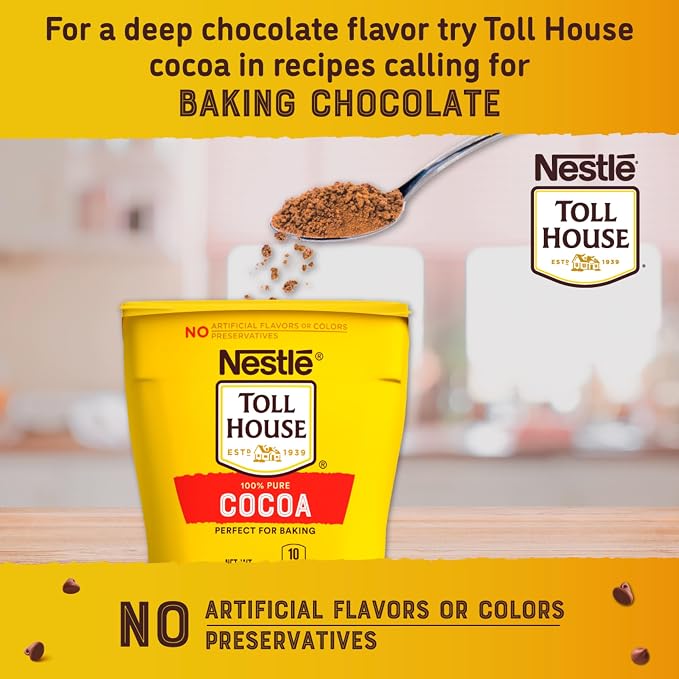 NESTLE TOLL HOUSE Cocoa 8 oz. Plastic Canister (Pack of 4)
