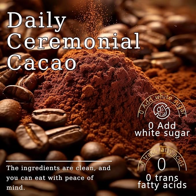 Cocoa powder|Cocoa, sugar-free, rich in magnesium, theobromine, and sugar-free. It can make you feel happy and enhance your concentration. It can make you feel pleasant, naturally refreshing, natural. (Original flavor)