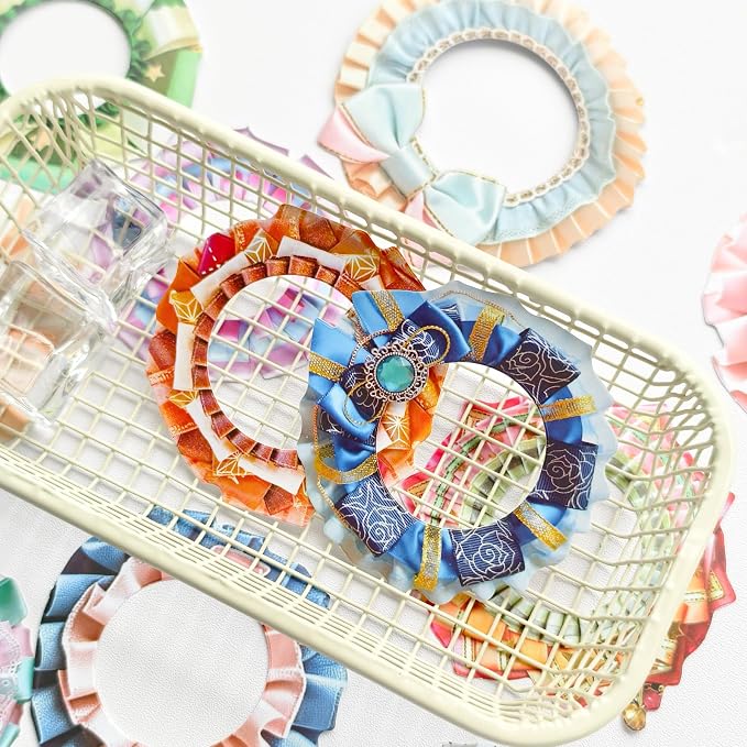 100 Pcs Fabric Aesthetic Scrapbook Stickers, Vintage Ribbon & Lace Style Waterproof Journaling Stickers, Repositionable Floral Stickers for Scrapbooking, Junk Journal, Planner,Water Bottles