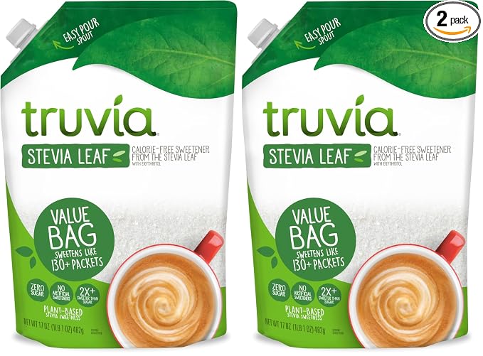 Truvia Original Calorie-free Sweetener from the Stevia Leaf, 17 Ounce Refill Bag (Pack of 2)