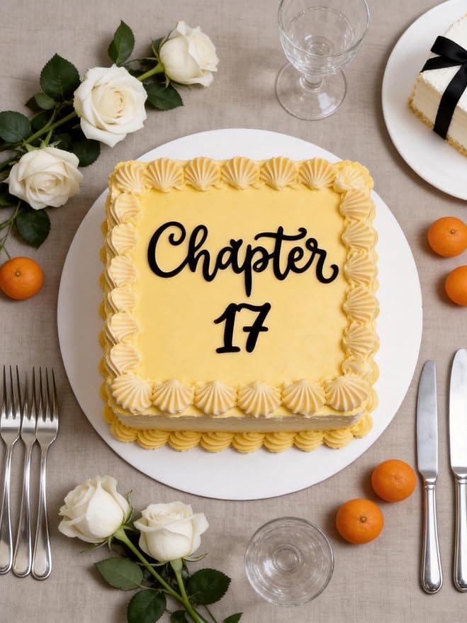 C863 Black Chapter 17 Cake Topper, Acrylic Funny 17 Years Old Party DéCor, Happy 17th Birthday Cake Topper For Girls & Boys, Cheers To 17 Years Old 17th Birthday Wedding Anniversary