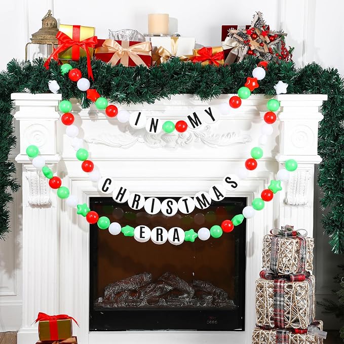Simgoing 103 Pcs DIY Giant Friendship Bracelet Lei Kit Extra Large Beads Garland Jumbo Birthday Friendship Banner Kit Famous Singer Customizable Party Decor for Classroom(Bright Color)