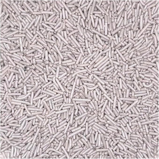 NCS Gray Jimmies Edible Sprinkles – Cupcake, Cake & Cookie Decorations, 7 oz