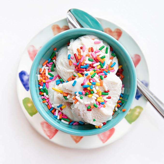 Yupik Rainbow Sprinkles, 2.2 Lb, Low In Sugar, Cholesterol-Free, Sodium-Free, Kosher, Dessert Topping (Pack of 2)
