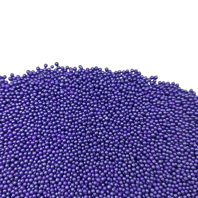 Homankit Purple Nonpareils Sprinkles Edible Cookie Decorations Mini Pearls for Decorating Cake, Baking, Cupcake Toppers, Ice Cream, Donuts 3.88 Ounce