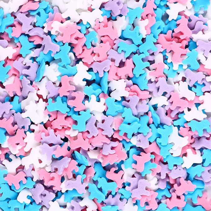Unicorn Sprinkles for Cake Decorating 3.17 ounce Edible Blue Pink Purple Sprinkles Mix Topper Cookie Confetti Sprinkles for Cupcakes Candy Cream Chocolate Cake Decor for Birthday Princess Christmas Party