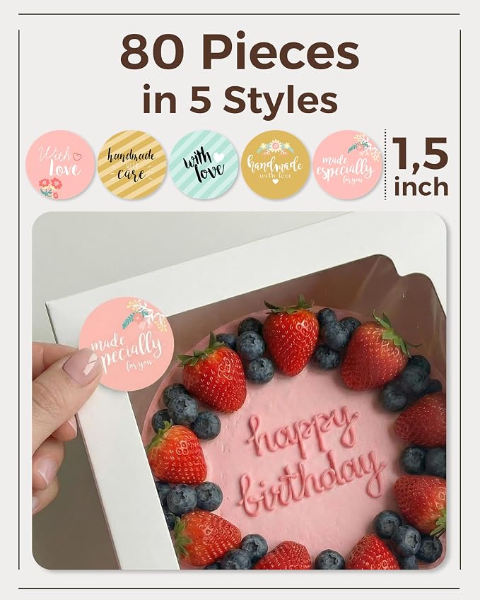12x12x6 inch Cake Boxes 20 pcs, Large 12 inch Cake Box with Window for 6 Inch Tall Large Bakery Cakes, Pies, Sturdy Square White Cardboard, Cake Decorating Supplies (80 Pcs Stickers)