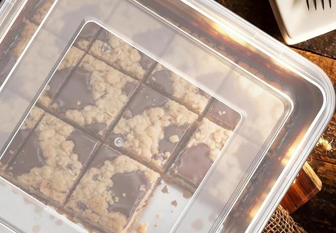 Leonyo Stainless Steel 9x9 Baking Pan with Lids, 1 Set 9IN x 9IN Metal Square Cake Pans with Lids, Commercial Brownie Pans Baking Dish for Lemon Bars, Dishwasher Safe(Except for Plastic Lids)