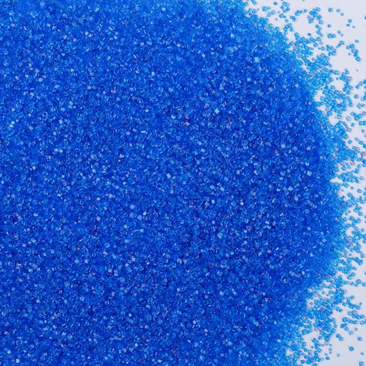 Blue Sanding Sugar - Sparkling Sugar Crystals for Baking Decorations (130g/4.6oz) - Edible on Cookies, Cupcakes, Cakes, Ice Cream | Wedding, Party, Valentines Sugar Sprinkles