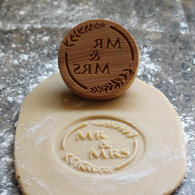 MR & MRS Cookie Stamp by Fun Food Tools