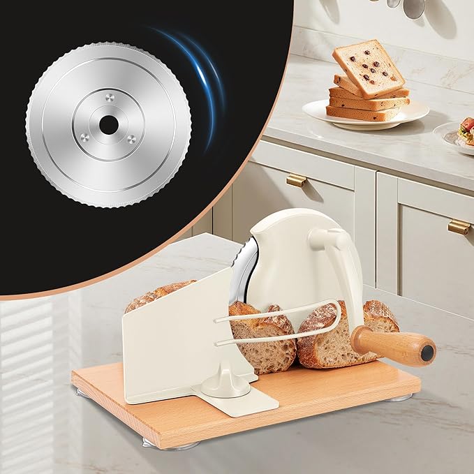 CAWIU 6.6'' Replacement Blade for Manual Bread Slicer, Serrated Stainless Steel, Easy to Clean & Install, Fits All CAWIU Hand Crank Bread Cutters