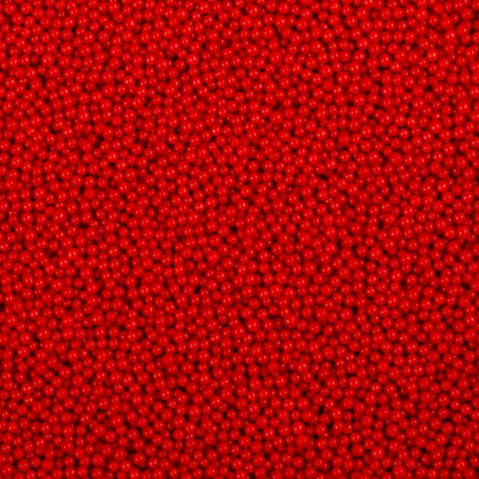 Red Nonpareils Sprinkles - 2mm Edible Mini Pearl Sprinkles for Cake Decorating, Cupcake, Cookie, Baking, Donuts, Ice Cream Toppings, Wedding Party Supplies 130g/4.58oz