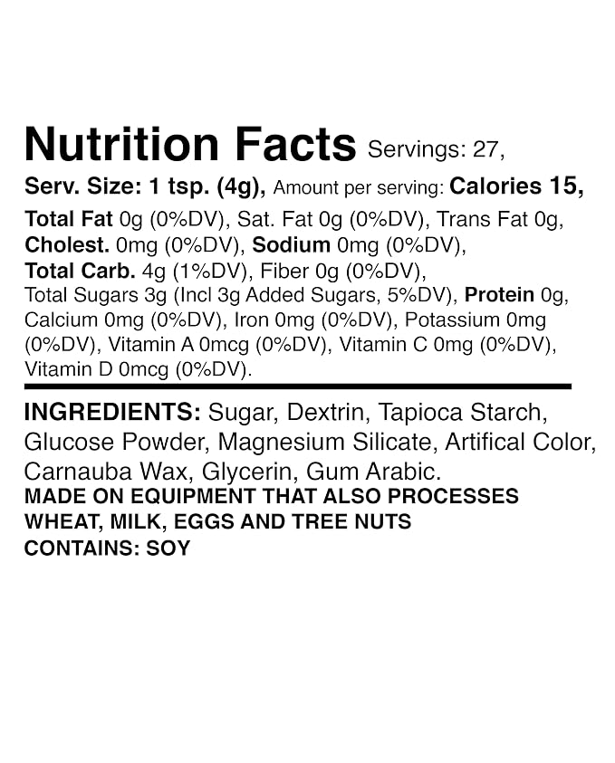 Mystic Sprinkles Solid Color Nonpareils 3.8oz Bottle (Terrifically Teal)