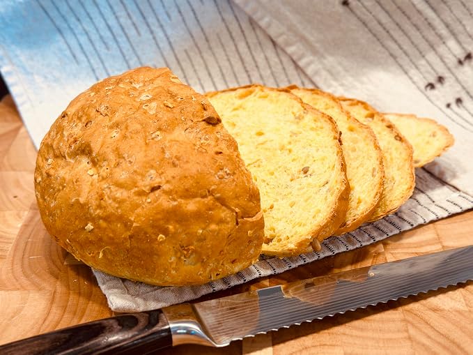 Molibake Corn Bread Mix – Pack of 2 - All-Natural Baking Mix for Bread Machine and Oven - 15 oz - Bread Mix with Corn Flakes and Grits, Sunflower Seeds - Easy-to-Use Bread Maker Mix for Homemade Baking