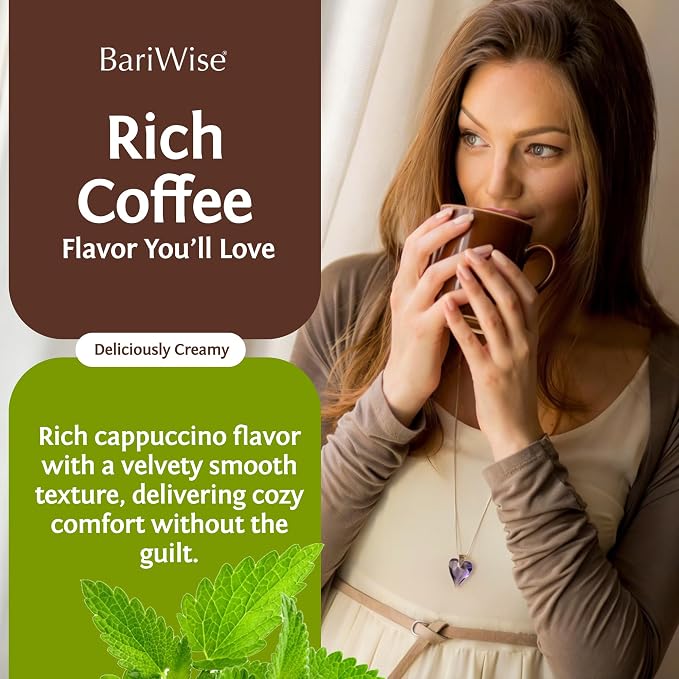 BariWise Protein Hot Drink Cappuccino Mix, Original, Low Sugar, Gluten Free, Keto Friendly & Low Carb (7ct)