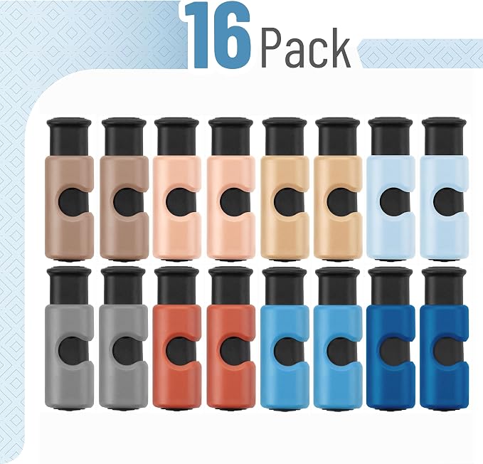 Mr. Pen- Squeeze and Lock Bread Bag Clips, 2.4 Inch, 16 Pack | Multicolor Squeeze Lock Clips, Reusable Bag Closures for Bread, Snacks, Coffee, Food Storage, Fits Thick and Thin Bags