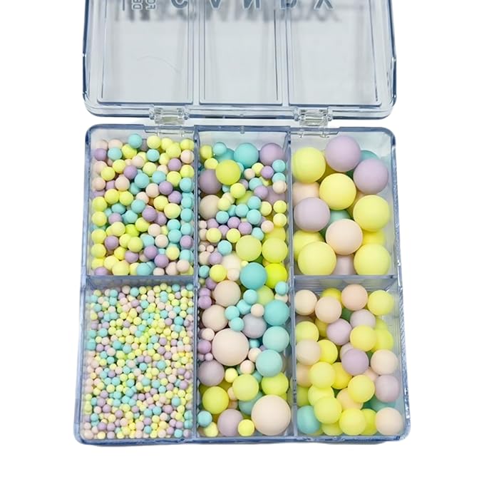 Sentovac Pastel Pearl Nonpareils Pearls Mixing Cake Sprinkles Cake and Cupcake Topper Decorations Sprinkles for Decorating Party Supplies