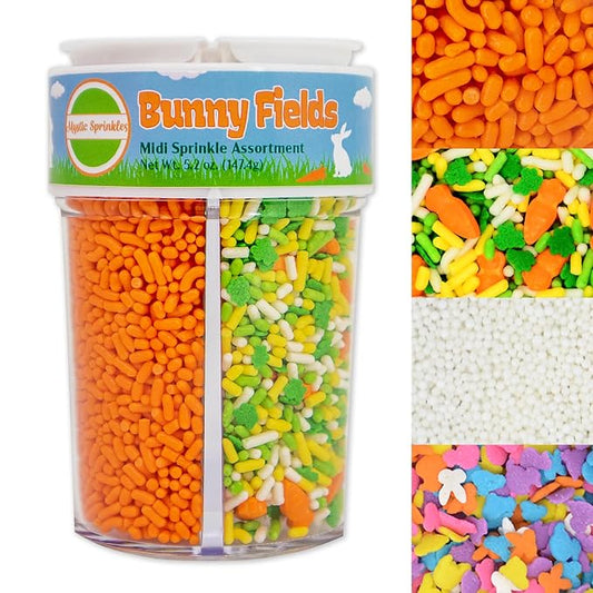 Mystic Sprinkles 4 Cell Sprinkle Assortments (Bunny Fields, Midi)