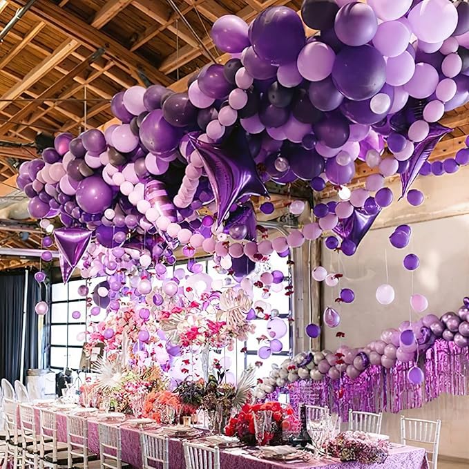 PartyWoo Lavender Balloons 100pcs 12 Inch Light Pastel Purple Lilac Purple Latex Helium Balloons for Birthday Baby Shower Graduation Wedding Anniversary Bridal Shower Party Decorations Purple-Q10