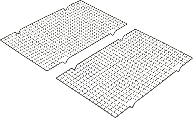 GoodCook Nonstick Steel Wire Cooling Rack, 16" x 10" (Set of 2)