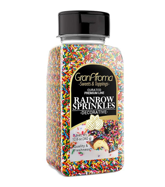 GranAroma Rainbow Sprinkles, 12.8 oz, Decorative, Cakes & Cupcakes