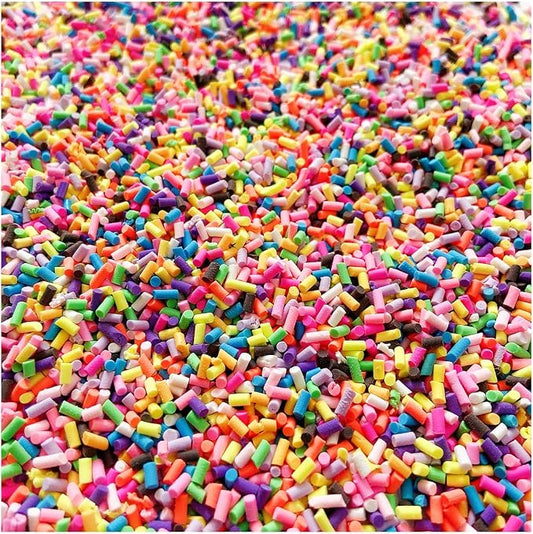 EHOPE 100G Fake Sprinkles Polymer Sprinkles Faux Sprinkles Clay Sprinkles for Nail Art DIY Crafts Cake Phone Case (100G Sugar granules-Purple)