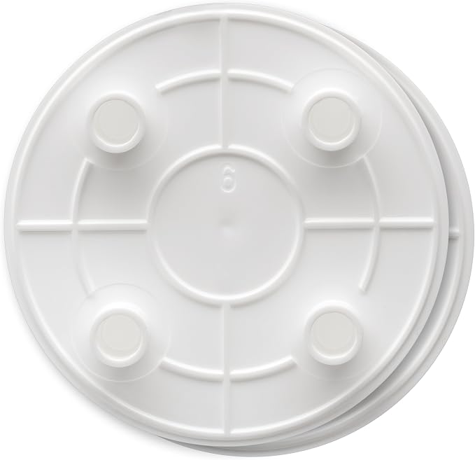 Ateco Lady Mary Separator Plate, 6" Diameter, 2-Pack, White