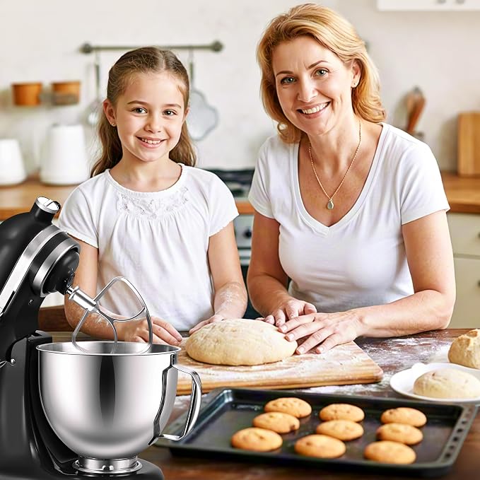 Stainless Steel Mixer Attachments for KitchenAid 5QT Mixer, 3 PCS | For KitchenAid 4.5/5QT Tilt-Head Mixer, All Stainless Steel, K45WW K45DH K45B, Dishwasher Safe, Mixer/Machine NOT Included