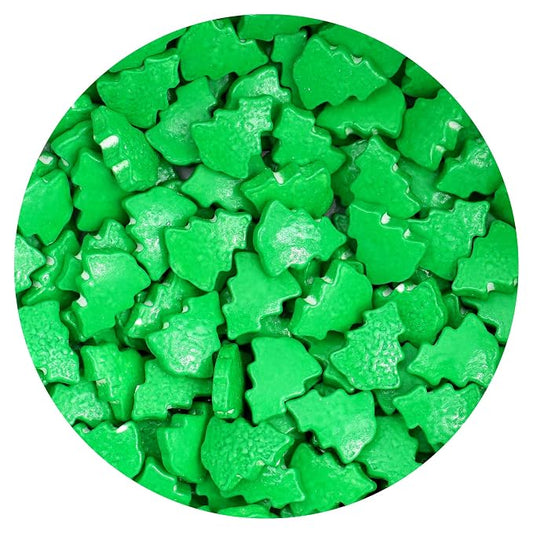Green Tree Candy Sprinkles 4.4 oz, Christmas Sprinkles For Cake Decorating, Baking, Ice Cream & More, The Hampton Candy Company