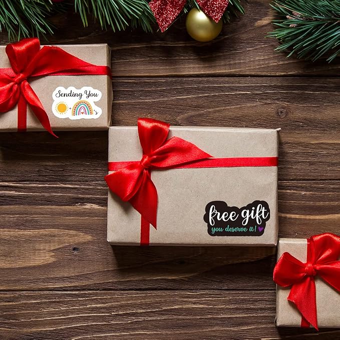 Littlefa You Deserve it Stickers,Free Stuff Stickers,Free Stuff Labels,Mail Packaging Sticker for Small Business 500 PCS