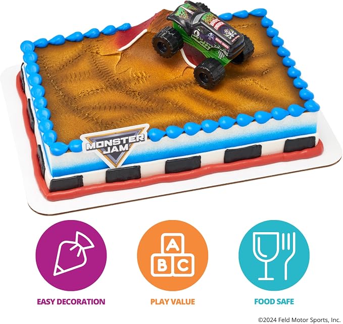 Monster Jam Grave Digger Truck Cake Topper